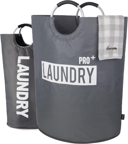 90L Light Laundry Basket (13 Colors), Waterproof Laundry Hamper, Laundry Bag with Padded Handles, Clothes Hamper, Collapsible Laundry Basket Easy Storage