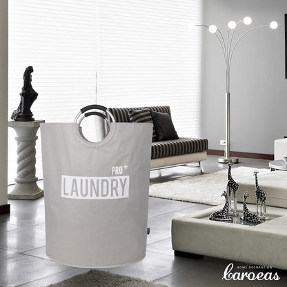 90L Light Laundry Basket (13 Colors), Waterproof Laundry Hamper, Laundry Bag with Padded Handles, Clothes Hamper, Collapsible Laundry Basket Easy Storage