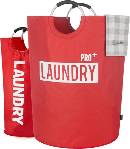 90L Light Laundry Basket (13 Colors), Waterproof Laundry Hamper, Laundry Bag with Padded Handles, Clothes Hamper, Collapsible Laundry Basket Easy Storage