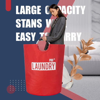 90L Light Laundry Basket (13 Colors), Waterproof Laundry Hamper, Laundry Bag with Padded Handles, Clothes Hamper, Collapsible Laundry Basket Easy Storage