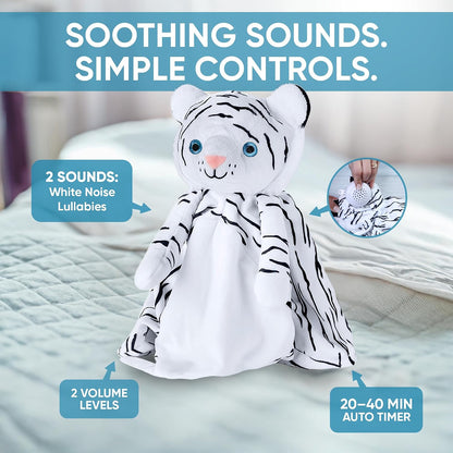 Love By Emi White Noise, Lullaby Stuffed Animal Lovey - Gift Essentials