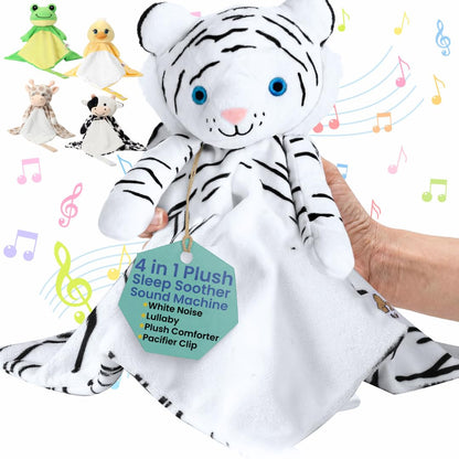 Love By Emi White Noise, Lullaby Stuffed Animal Lovey - Gift Essentials