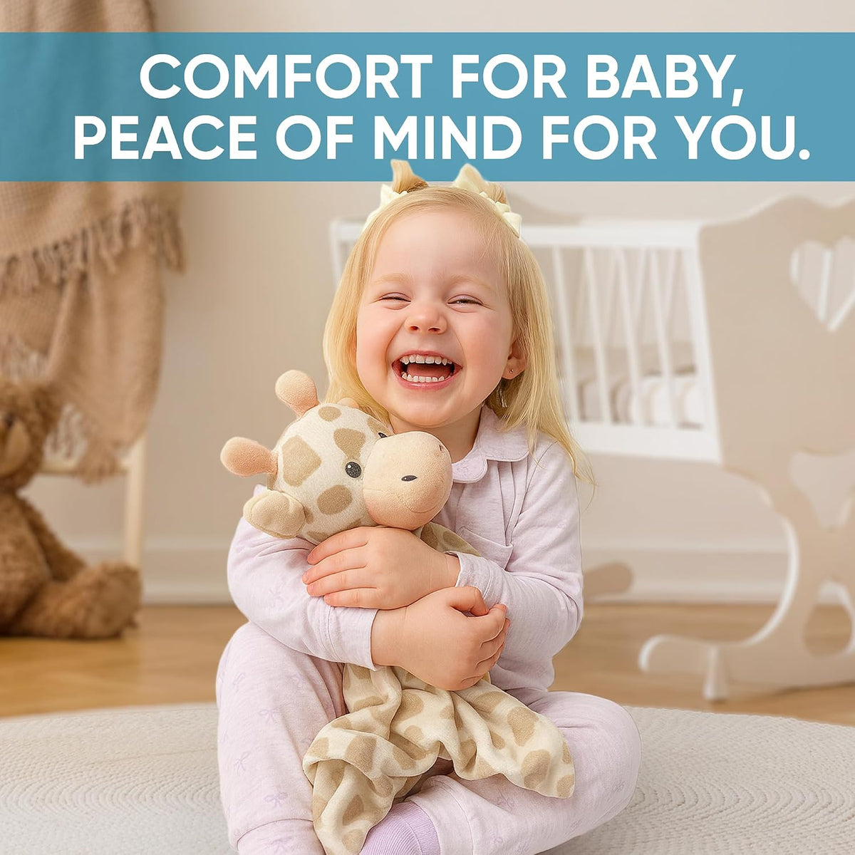 Love By Emi White Noise, Lullaby Stuffed Animal Lovey - Gift Essentials