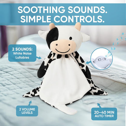 Love By Emi White Noise, Lullaby Stuffed Animal Lovey - Gift Essentials