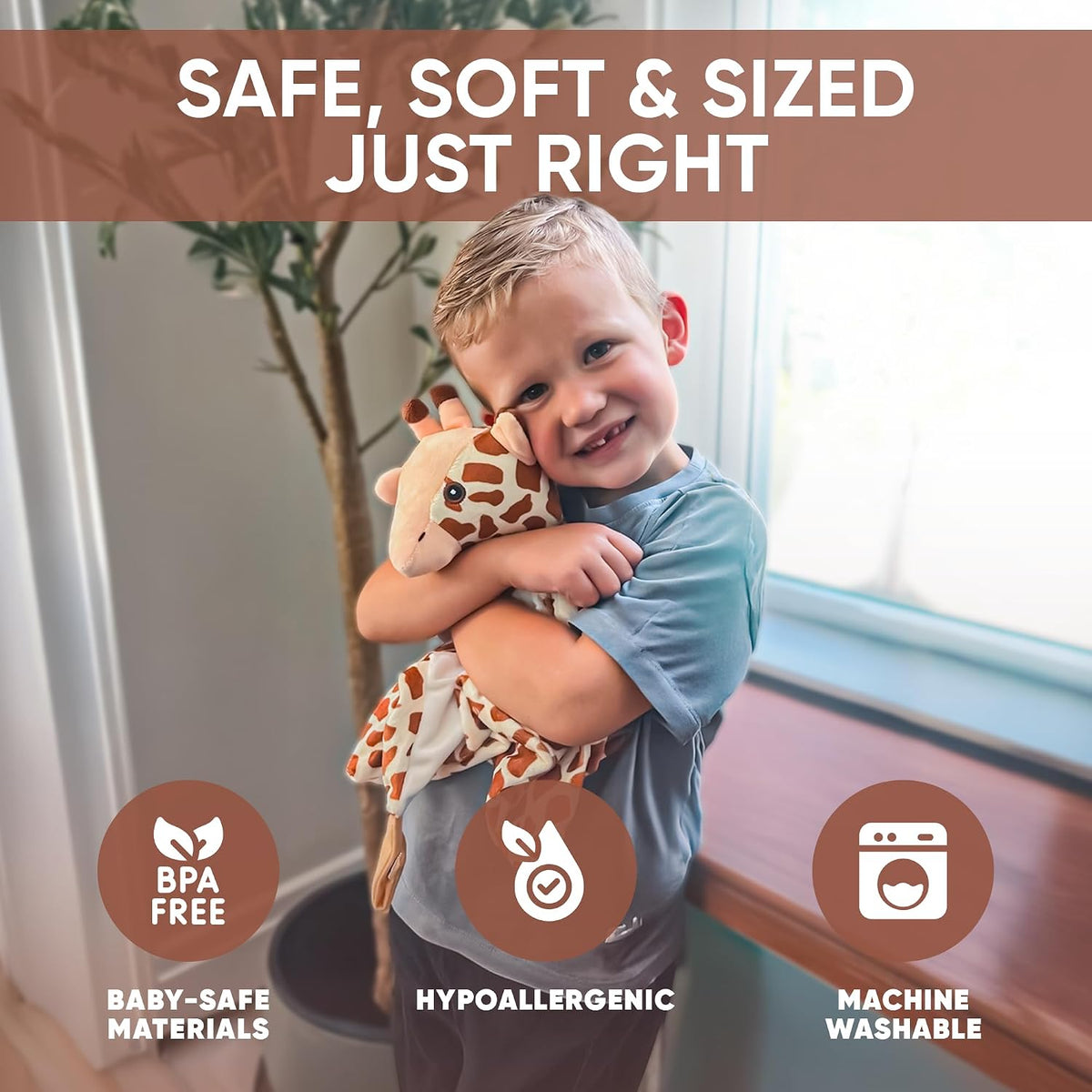 Love By Emi White Noise, Lullaby Stuffed Animal Lovey - Gift Essentials