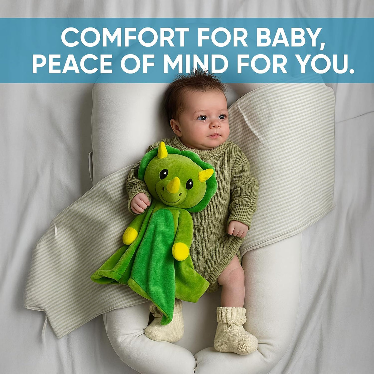 Love By Emi White Noise, Lullaby Stuffed Animal Lovey - Gift Essentials