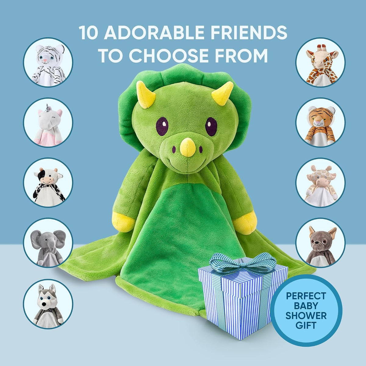 Love By Emi White Noise, Lullaby Stuffed Animal Lovey - Gift Essentials