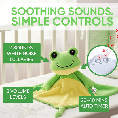 Love By Emi White Noise, Lullaby Stuffed Animal Lovey - Gift Essentials