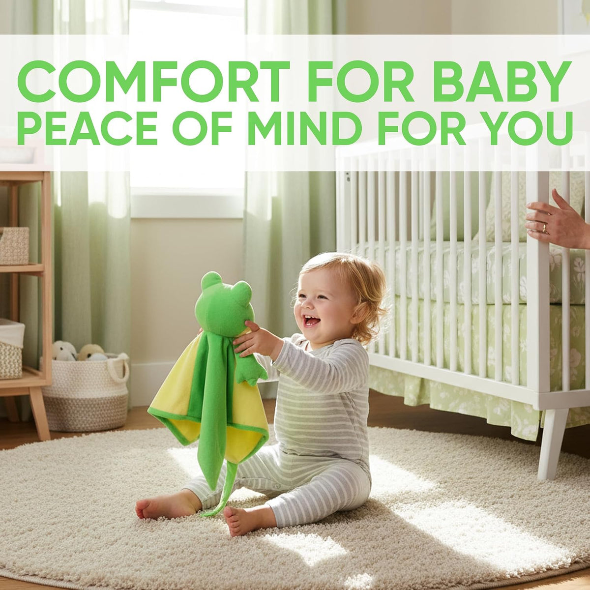 Love By Emi White Noise, Lullaby Stuffed Animal Lovey - Gift Essentials