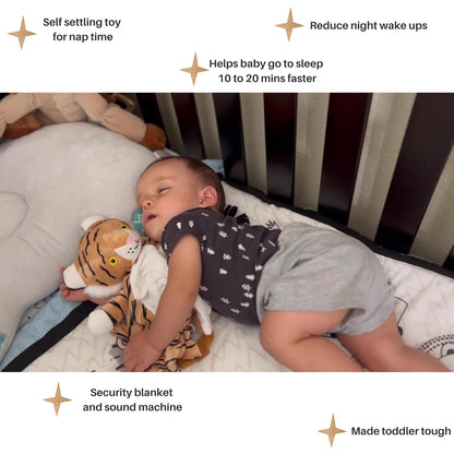Love By Emi White Noise, Lullaby Stuffed Animal Lovey - Gift Essentials