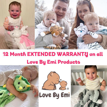 Love By Emi White Noise, Lullaby Stuffed Animal Lovey - Gift Essentials