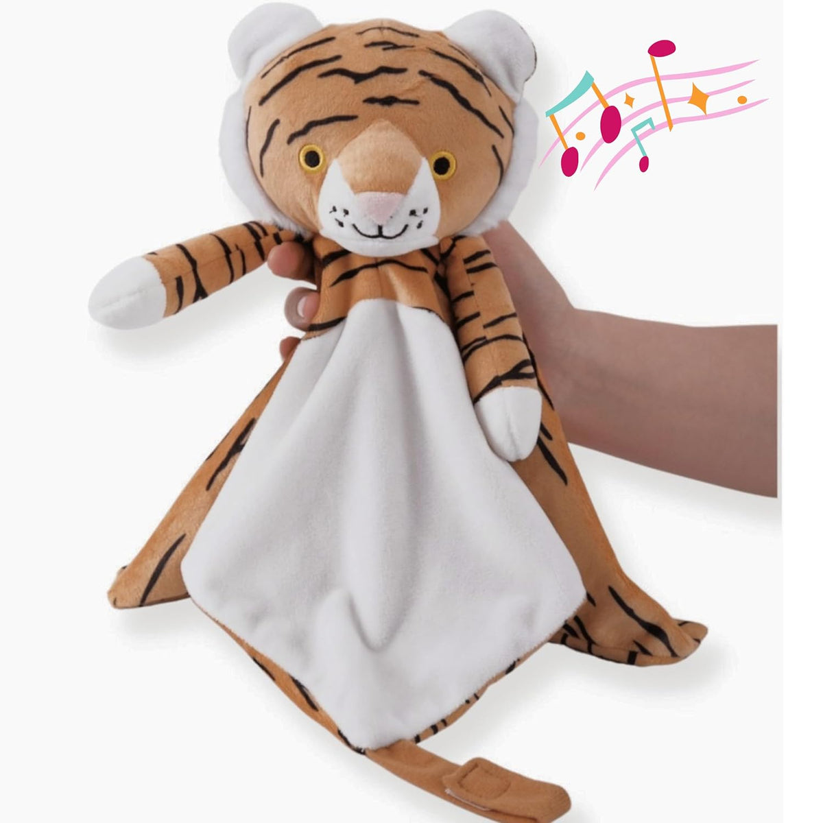 Love By Emi White Noise, Lullaby Stuffed Animal Lovey - Gift Essentials