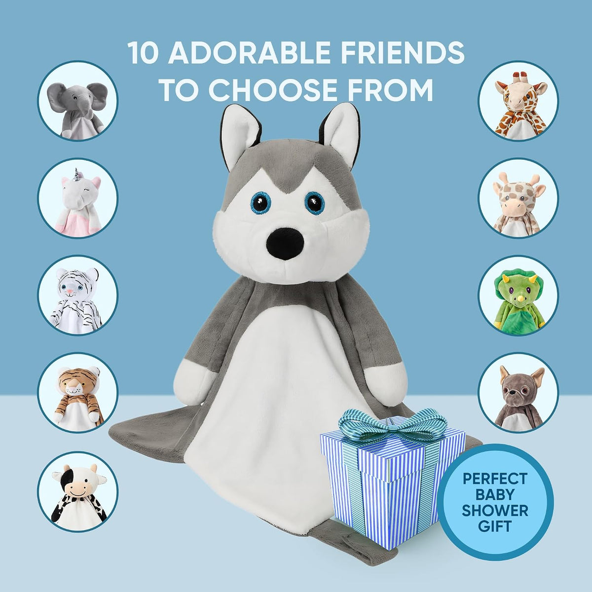 Love By Emi White Noise, Lullaby Stuffed Animal Lovey - Gift Essentials