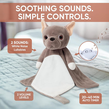 Love By Emi White Noise, Lullaby Stuffed Animal Lovey - Gift Essentials