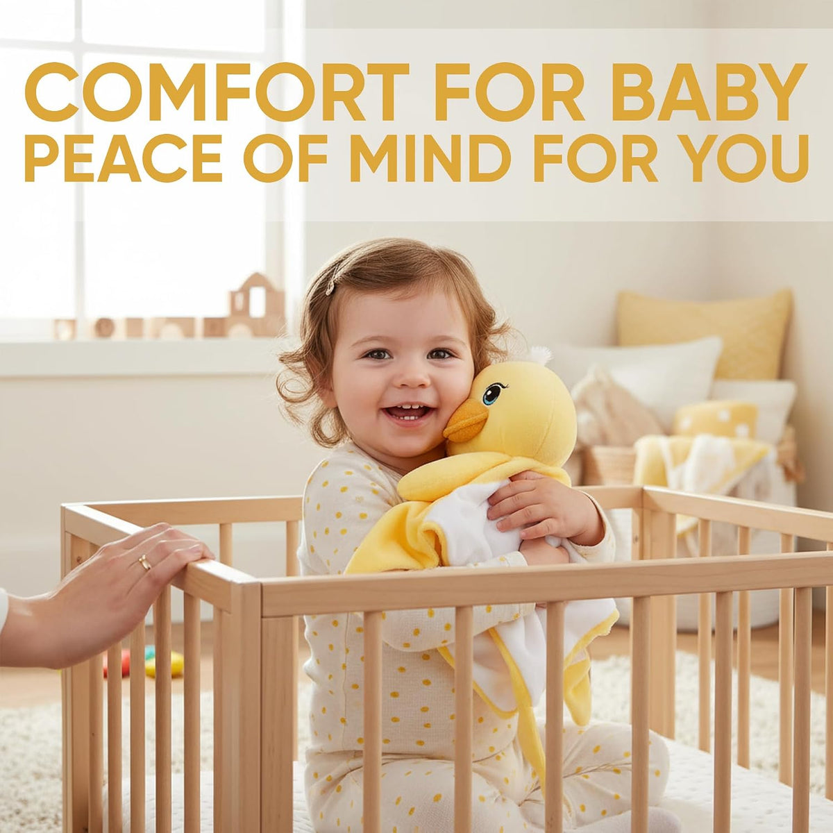 Love By Emi White Noise, Lullaby Stuffed Animal Lovey - Gift Essentials