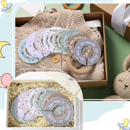 8 Pcs Infant Closet Dividers Nursery,Modern,Cool Colors