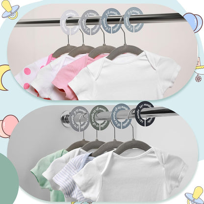8 Pcs Infant Closet Dividers Nursery,Modern,Cool Colors