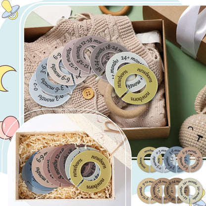 8 Pcs Infant Closet Dividers Nursery,Modern,Cool Colors