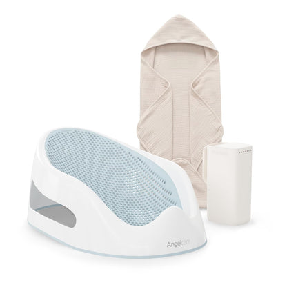 Soft-Touch Baby Bath Support & Rinser Bundle, Aqua