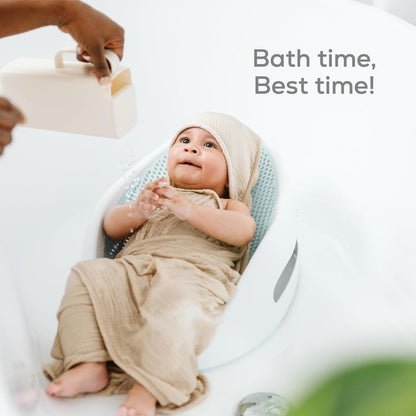 Soft-Touch Baby Bath Support & Rinser Bundle, Aqua