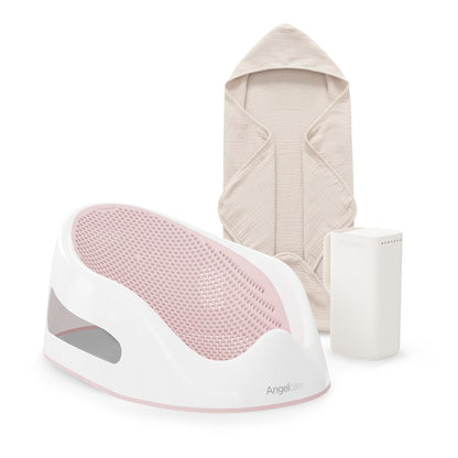 Soft-Touch Baby Bath Support & Rinser Bundle, Aqua