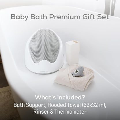 Soft-Touch Baby Bath Support & Rinser Bundle, Aqua