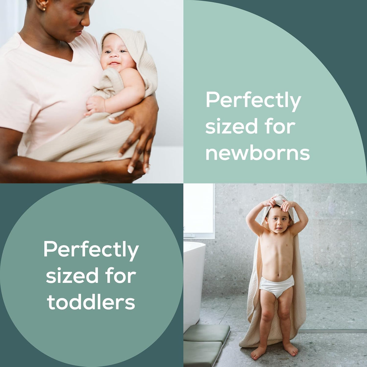 Soft-Touch Baby Bath Support & Rinser Bundle, Aqua
