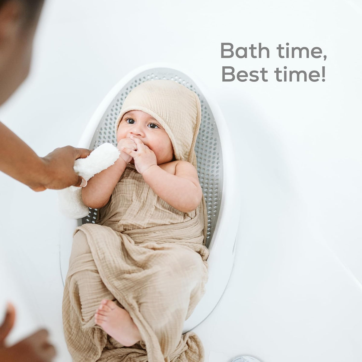 Soft-Touch Baby Bath Support & Rinser Bundle, Aqua