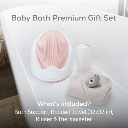 Soft-Touch Baby Bath Support & Rinser Bundle, Aqua