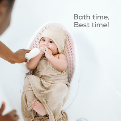 Soft-Touch Baby Bath Support & Rinser Bundle, Aqua