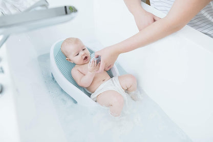 Soft-Touch Baby Bath Support & Rinser Bundle, Aqua