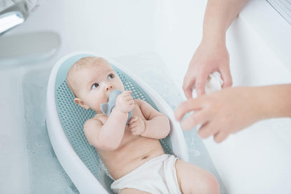 Soft-Touch Baby Bath Support & Rinser Bundle, Aqua