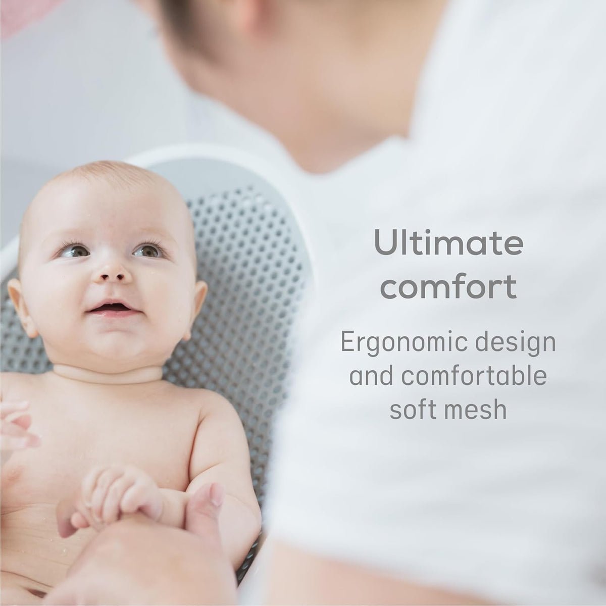 Soft-Touch Baby Bath Support & Rinser Bundle, Aqua