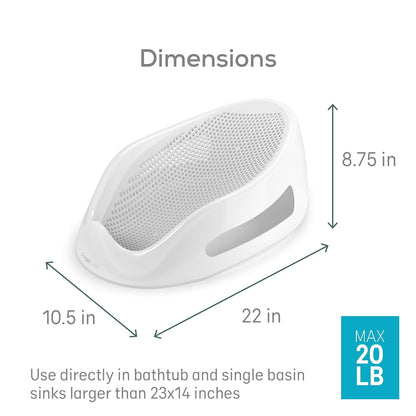Soft-Touch Baby Bath Support & Rinser Bundle, Aqua