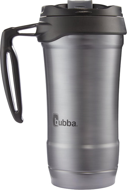 Bubba HERO Vacuum-Insulated Stainless Steel Travel Mug with Handle, 18 oz, Gunmetal