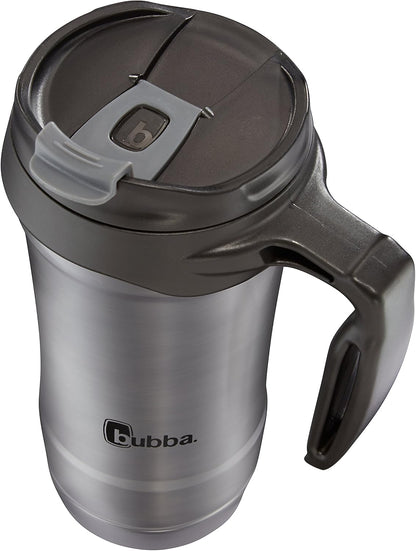 Bubba HERO Vacuum-Insulated Stainless Steel Travel Mug with Handle, 18 oz, Gunmetal