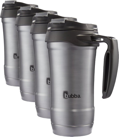 Bubba HERO Vacuum-Insulated Stainless Steel Travel Mug with Handle, 18 oz, Gunmetal