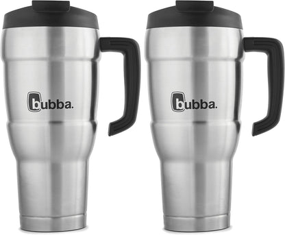 Bubba HERO Vacuum-Insulated Stainless Steel Travel Mug with Handle, 18 oz, Gunmetal