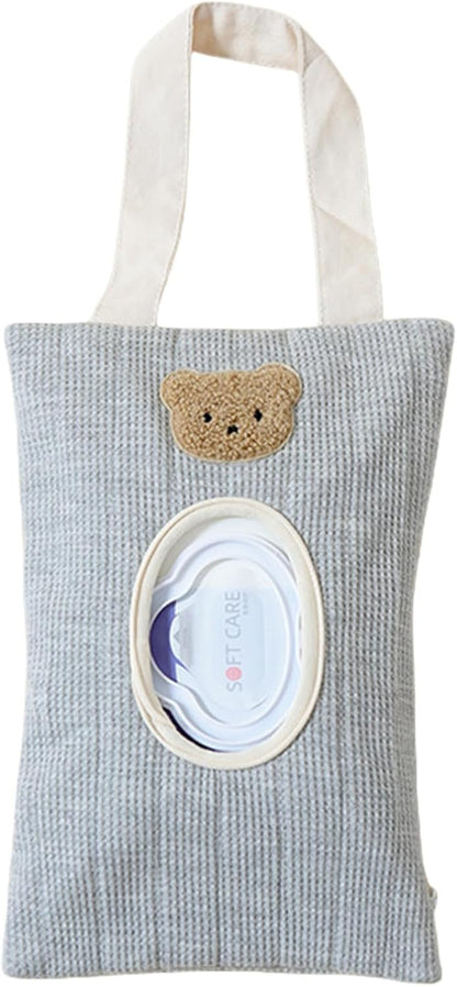 Portable Baby Wipe Holder Refillable Dispenser Travel Case Watertight Wipe Storage Case Cotton for Diaper Bag