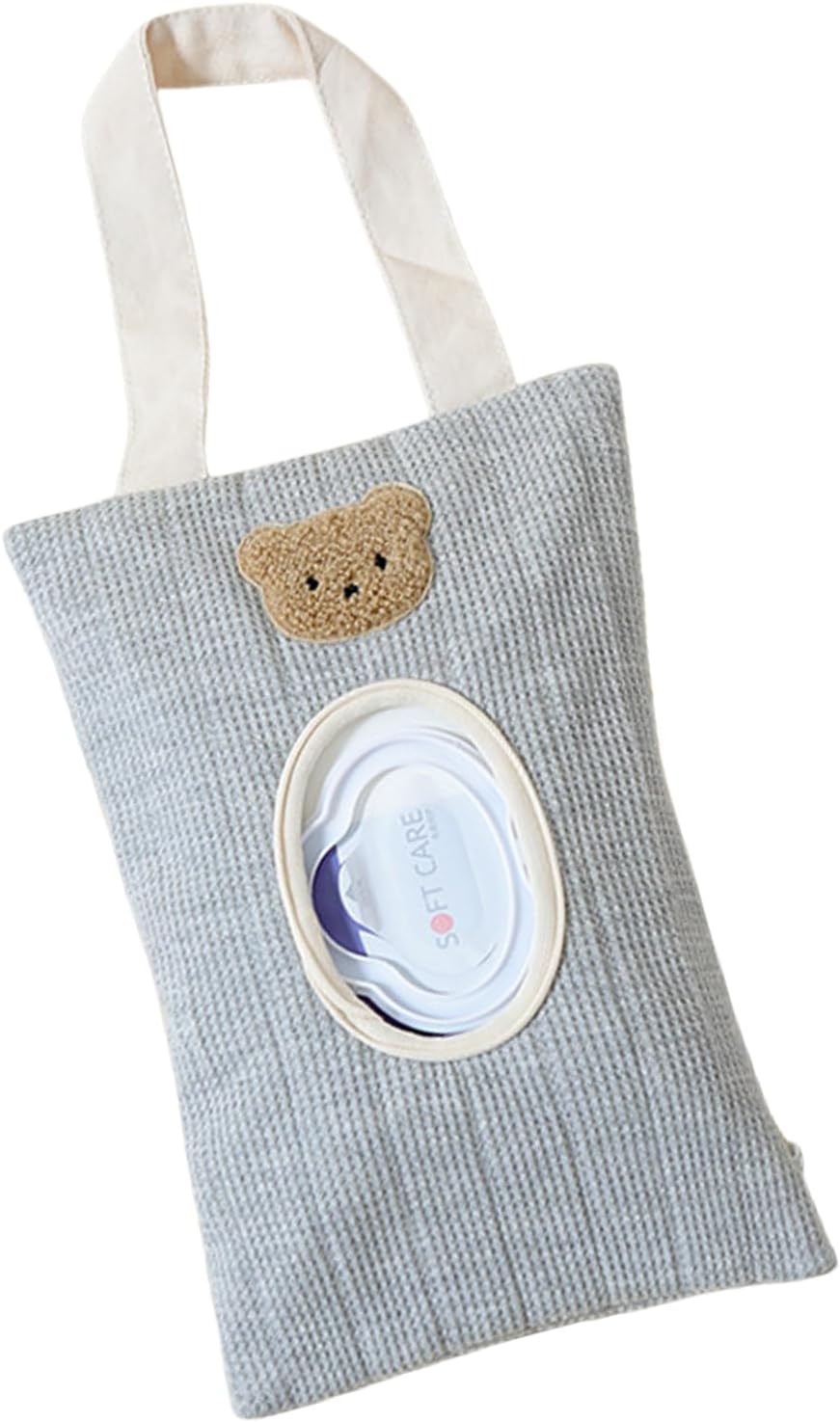 Portable Baby Wipe Holder Refillable Dispenser Travel Case Watertight Wipe Storage Case Cotton for Diaper Bag