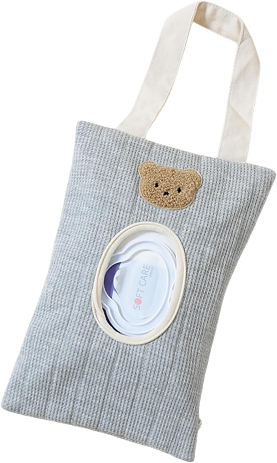 Portable Baby Wipe Holder Refillable Dispenser Travel Case Watertight Wipe Storage Case Cotton for Diaper Bag