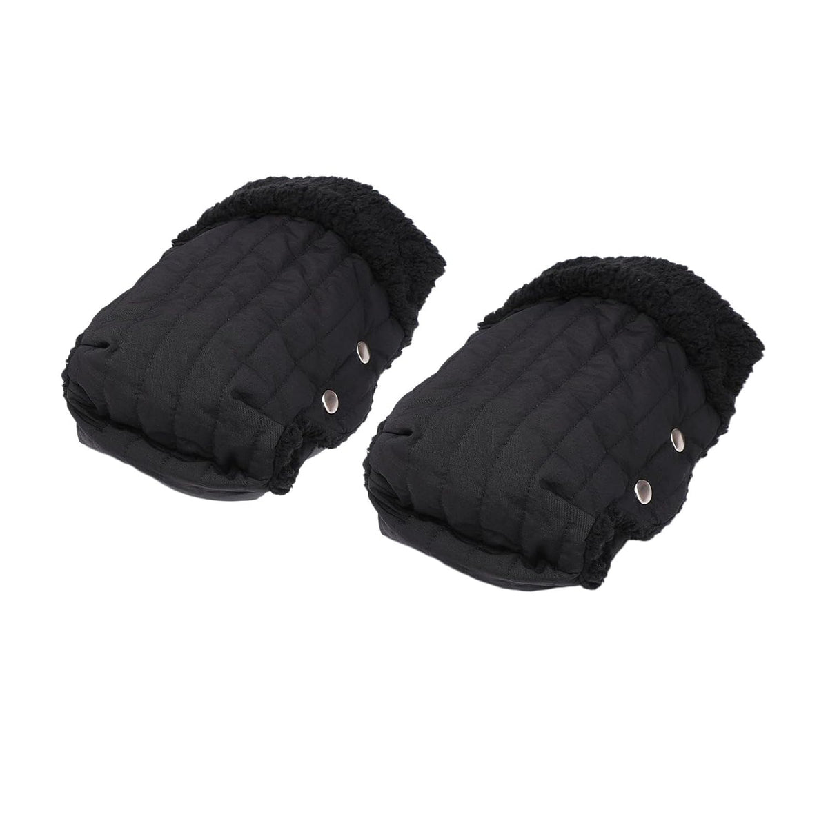 Pushchair Gloves Fleece Pram Hand Warmer Breathable Waterproof Windproof Pram Muff Handmuff Warm Gloves Universal Material for Walking Outdoors Cold W, Black