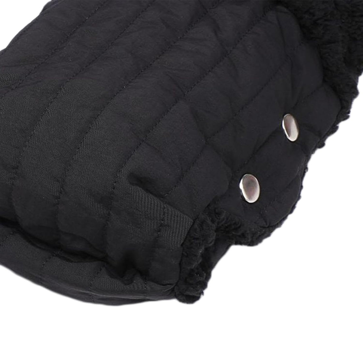 Pushchair Gloves Fleece Pram Hand Warmer Breathable Waterproof Windproof Pram Muff Handmuff Warm Gloves Universal Material for Walking Outdoors Cold W, Black