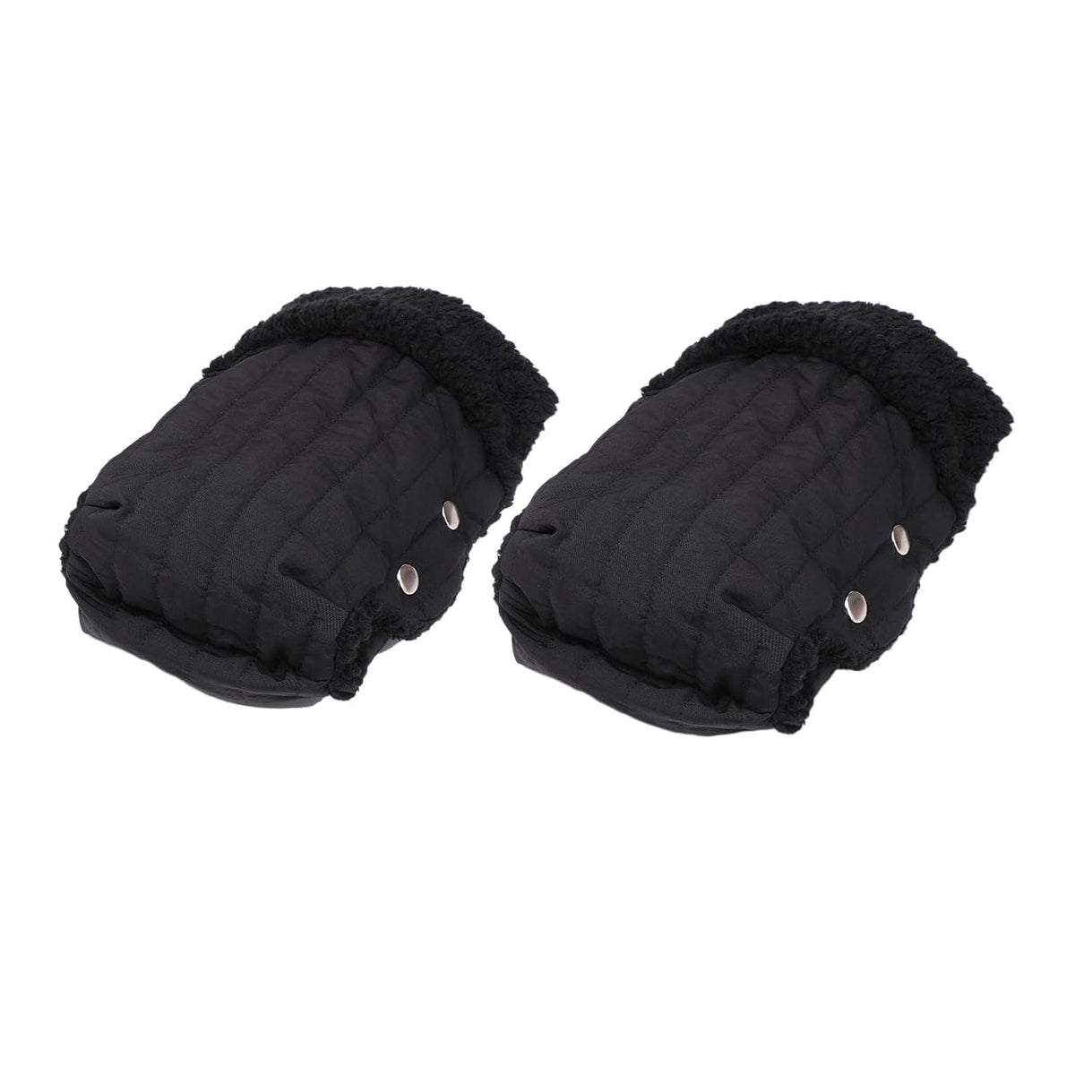 Pushchair Gloves Fleece Pram Hand Warmer Breathable Waterproof Windproof Pram Muff Handmuff Warm Gloves Universal Material for Walking Outdoors Cold W, Black
