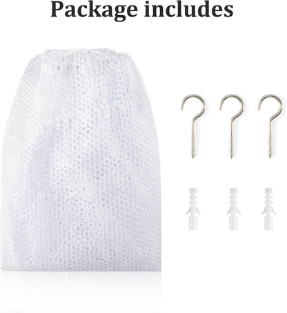MAQIHAN Stuffed Animal Net or Hammock - Storage Ideas for Plushies, Teddy Bears, and Toys - Corner Organizer Holder (Medium)