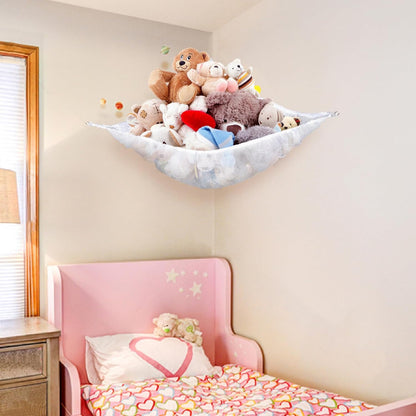 MAQIHAN Stuffed Animal Net or Hammock - Storage Ideas for Plushies, Teddy Bears, and Toys - Corner Organizer Holder (Medium)