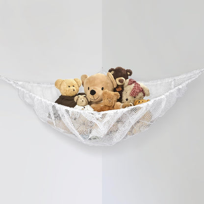 MAQIHAN Stuffed Animal Net or Hammock - Storage Ideas for Plushies, Teddy Bears, and Toys - Corner Organizer Holder (Medium)