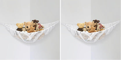 MAQIHAN Stuffed Animal Net or Hammock - Storage Ideas for Plushies, Teddy Bears, and Toys - Corner Organizer Holder (Medium)