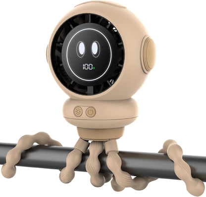 Stroller Fan, 6000 mAh Clip On Fan for Baby, Portable Rechargeable