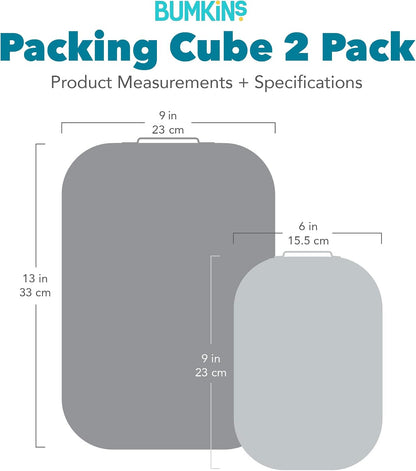 Packing Cubes for Travel Bag, Organize Luggage with Compression Bags, Essential Traveling Accessories to Pack Carry On Suitcase, Must for Clothes or Toiletries, Set of 2 Sizes, Palm Trees